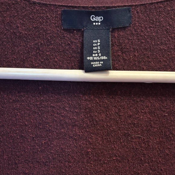 GAP Burgundy Cardigan Sweater - Picture 3 of 3